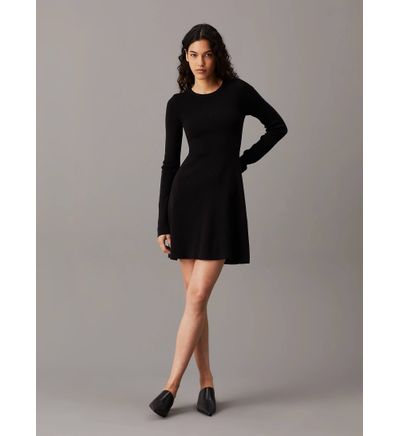 Denim Vestidos Largos Calvin Klein Vestido Corto Denim Sin Mangas