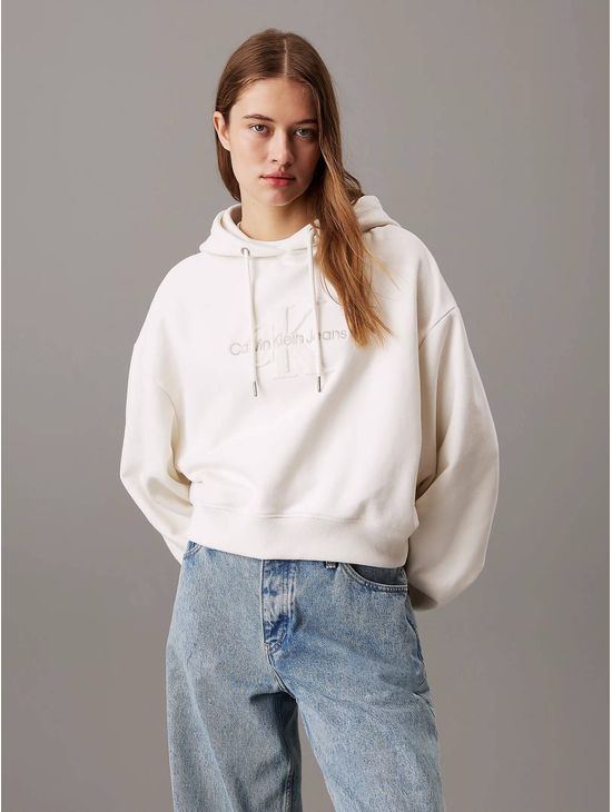 Sudadera-Calvin-Klein-Monologo-Terry-Mujer-Blanco