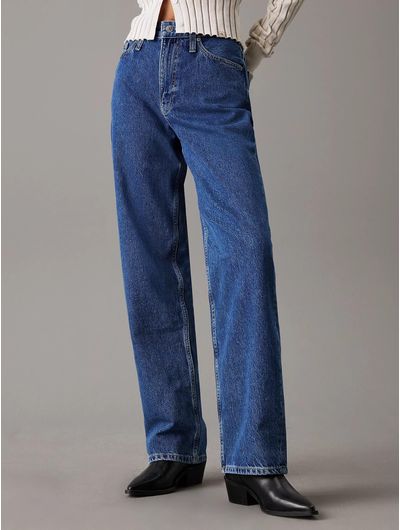 Jeans-Calvin-Klein-High-Rise-Loose-Mujer-Azul