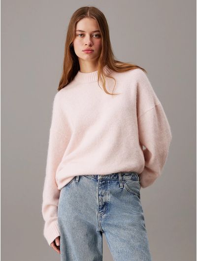 Sueter-Calvin-Klein-Relaxed-Mujer-Rosa