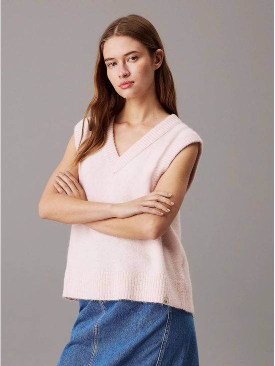 Chaleco-Calvin-Klein-Relaxed-Mujer-Rosa