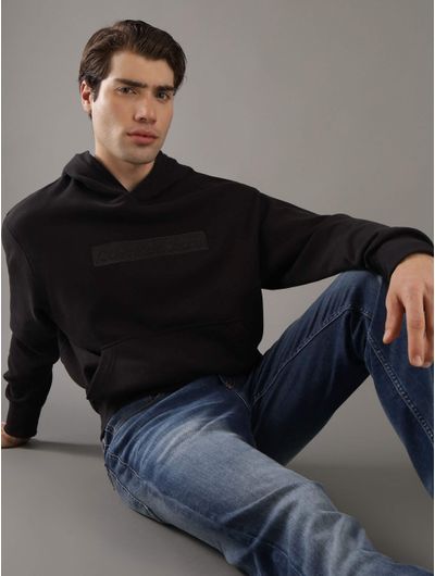 Sudadera-Calvin-Klein-con-Logo-Bordado-Hombre-Negro