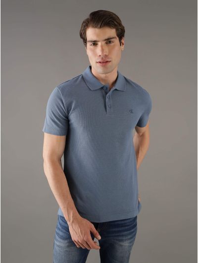Polo-Calvin-Klein-con-Monograma-Bordado-Hombre-Azul