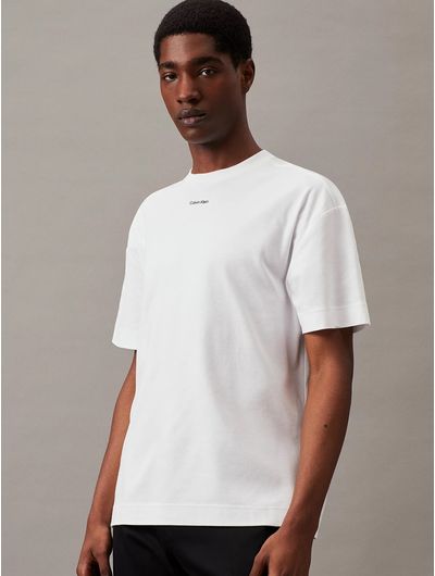 Playera-Calvin-Klein-Micro-Logo-Hombre-Blanco