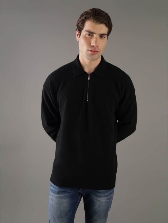 Sueter-Calvin-Klein-con-Acabado-Afelpado-Hombre-Negro
