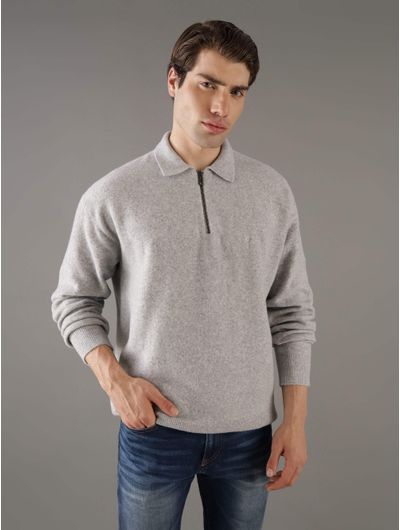 Sueter-Calvin-Klein-con-Acabado-Afelpado-Hombre-Gris
