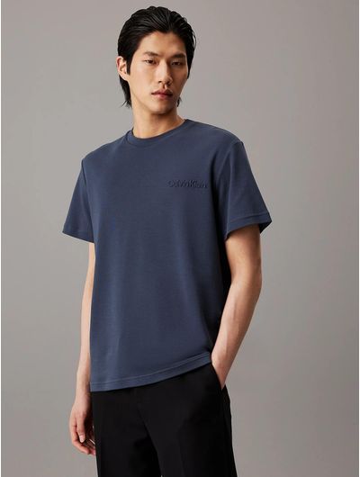 Playera-Calvin-Klein-Logo-Relieve-Hombre-Azul