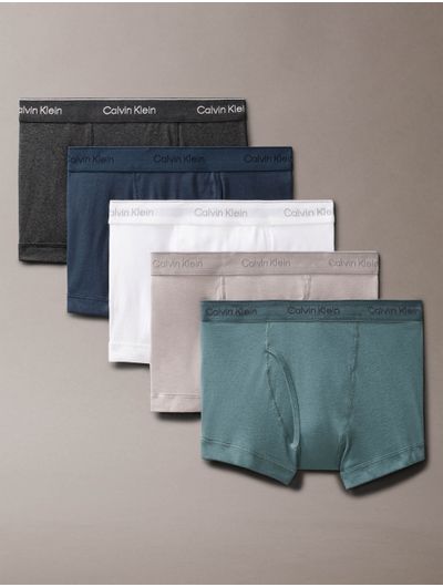 Trunks-Calvin-Klein-Cotton-Classics-Paquete-de-5-Hombre-Multicolor