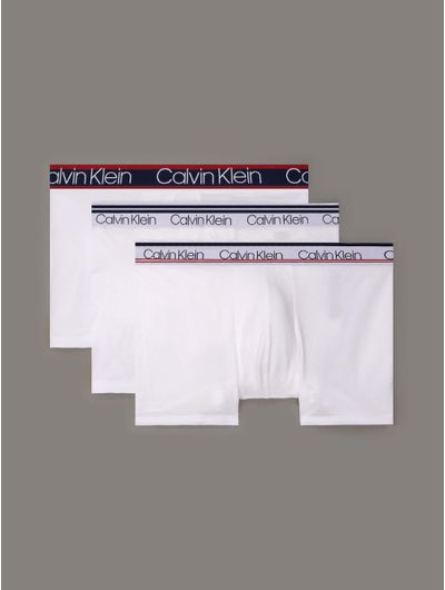 Trunks-Calvin-Klein-Cotton-Stretch-Paquete-de-3-Hombre-Blanco