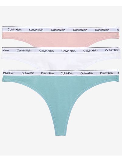 Tangas-Calvin-Klein-Modern-Logo-Paquete-de-3-Mujer-Multicolor