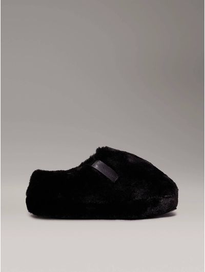 Pantufla-Calvin-Klein-Afelpadas-Mujer-Negro