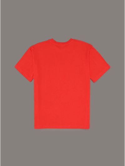 Playera-Calvin-Klein-Logo-Niño-Naranja