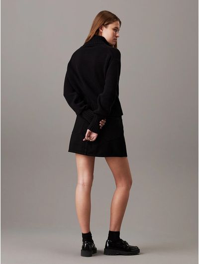 Sueter-Calvin-Klein-Cuello-Alto-Monologo-Terry-Mujer-Negro