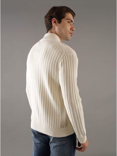 Sueter-Calvin-Klein-con-Acabado-Acanalado-Hombre-Beige