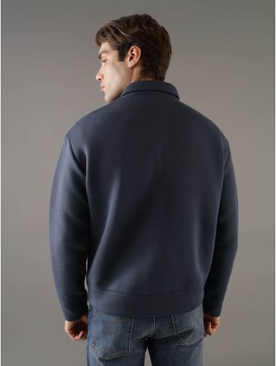 Sudadera-Calvin-Klein-con-Logo-en-Relieve-Hombre-Azul