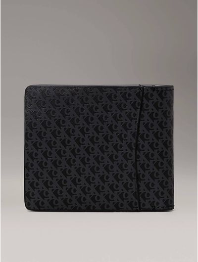 Cartera-Calvin-Klein-Monograma-de-Piel-Hombre-Negro