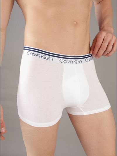 Trunks-Calvin-Klein-Cotton-Stretch-Paquete-de-3-Hombre-Blanco