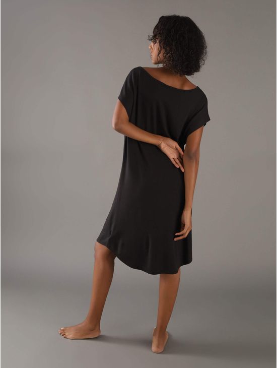 Camison-Calvin-Klein-de-Pijama-Mujer-Negro