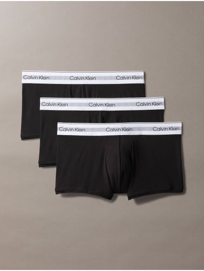 Trunks-Calvin-Klein-Modern-Cotton-Paquete-de-3-Hombre-Negro