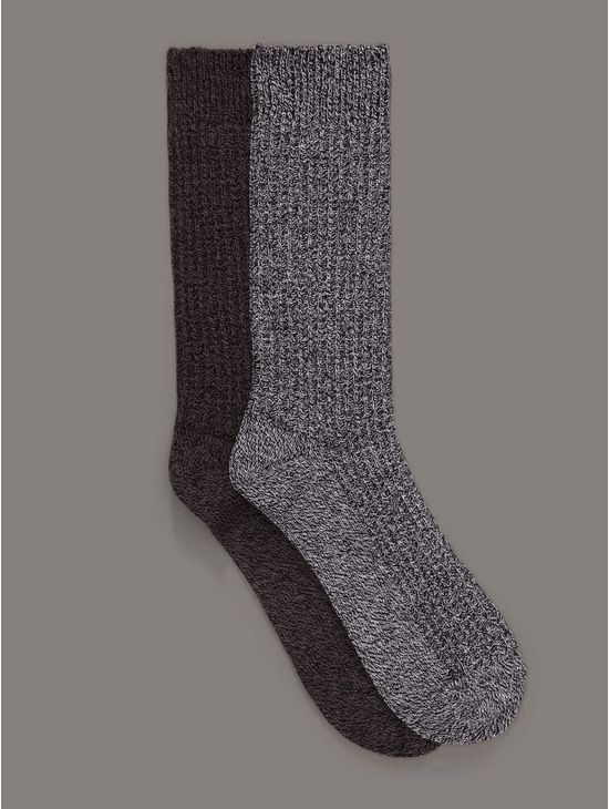 Calcetas-Calvin-Klein-Jaspeado-Pack-de-2-Hombre-Gris