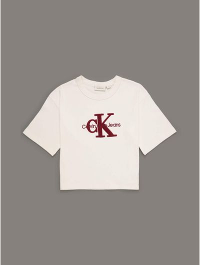 Playera-Calvin-Klein-Monologo-Terry-Niña-Beige