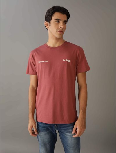 Playera-Calvin-Klein-Estampado-Hombre-Rosa