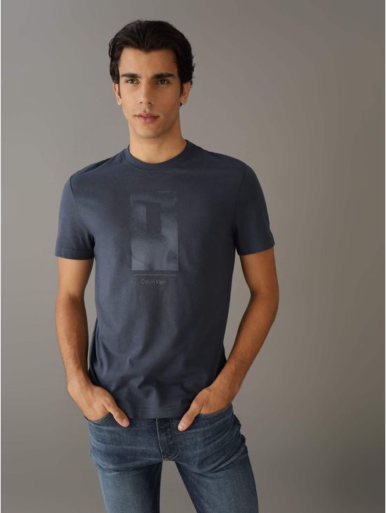 Playera-Calvin-Klein-Estampado-Hombre-Azul