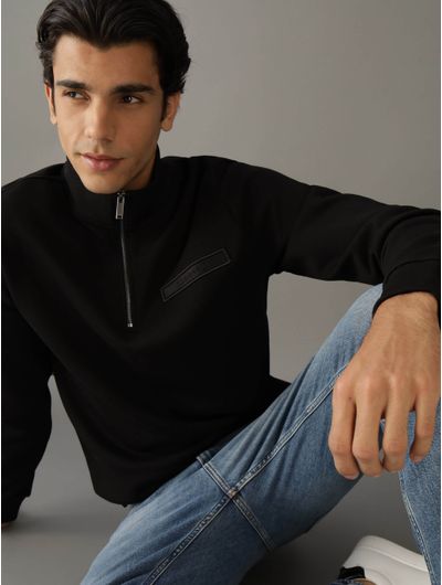 Sudadera-Calvin-Klein-con-Logo-Bordado-Hombre-Negro