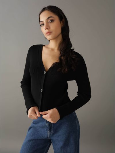 Sueter-Calvin-Klein-Acanalado-Mujer-Negro