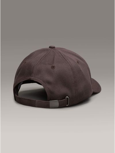 Gorra-Calvin-Klein-Monograma-Metalizado-Cafe