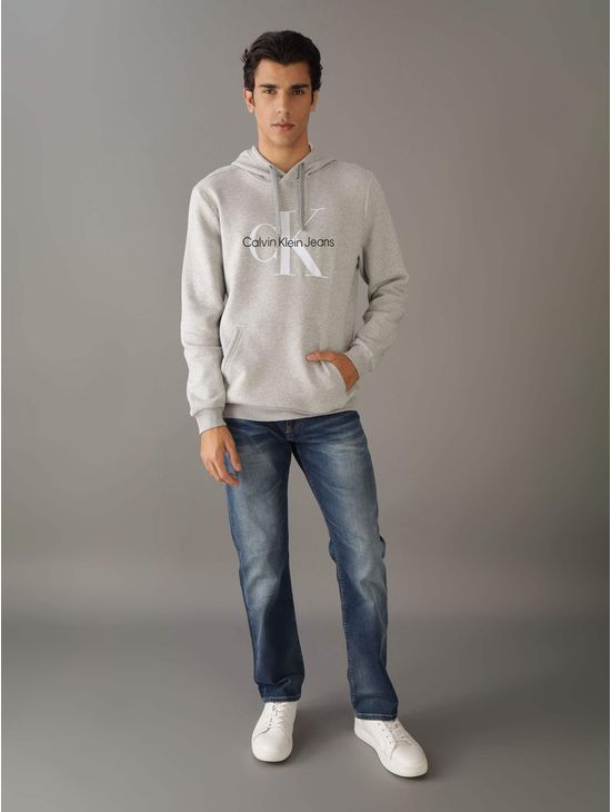 Sudadera-Calvin-Klein-Monologo-Hombre-Gris