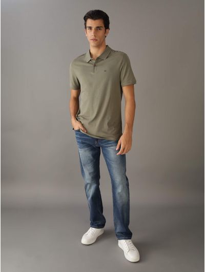 Polo-Calvin-Klein-Monograma-Bordado-Hombre-Verde