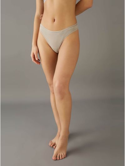 Tanga-Calvin-Klein-Ideal-Cotton-Mujer-Beige