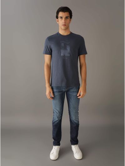 Playera-Calvin-Klein-Estampado-Hombre-Azul