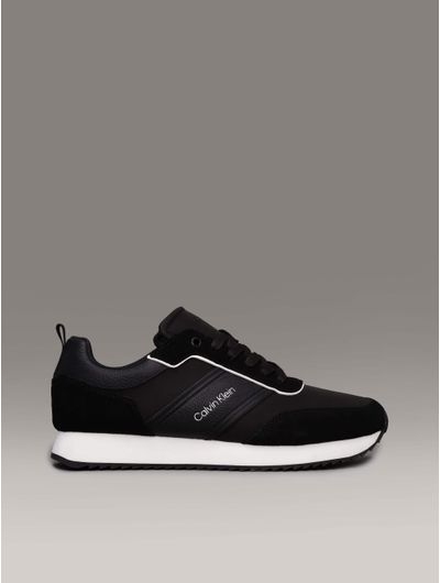 Tenis-Calvin-Klein-Logotipo-Hombre-Negro