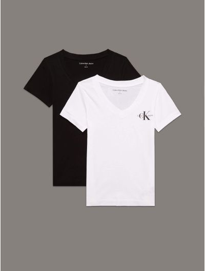 Playeras-Calvin-Klein-Monologo-Pack-de-2-Mujer-Multicolor