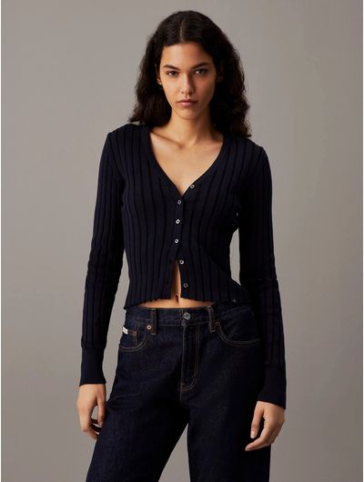 Cargidan-Calvin-Klein-Acanalado-Mujer-Negro