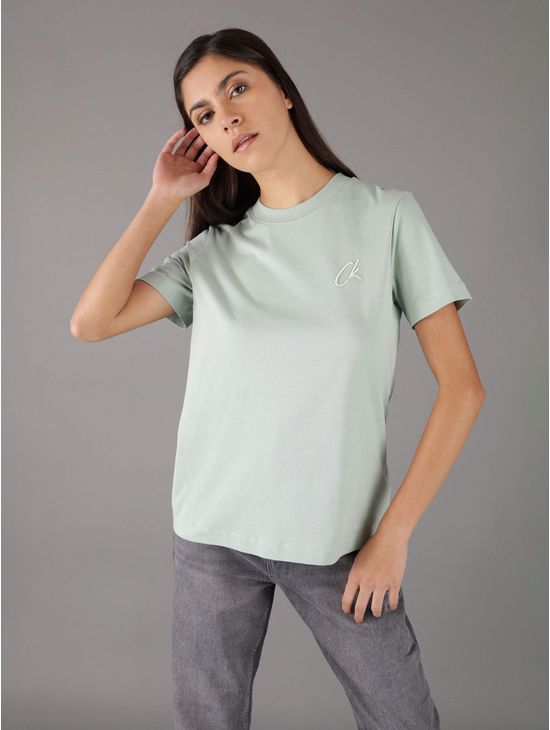 Playera-Calvin-Klein-Monograma-Mujer-Verde