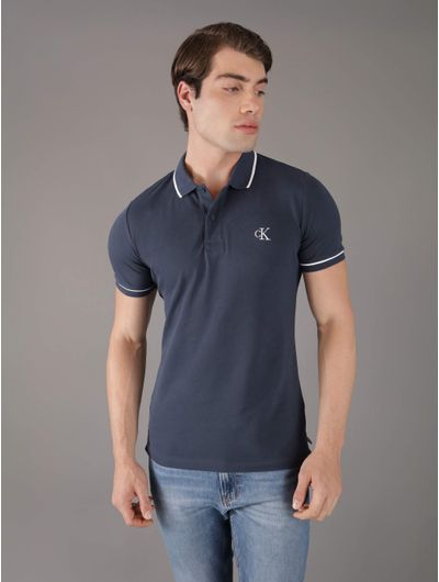 Polo-Calvin-Klein-Monograma-Hombre-Azul