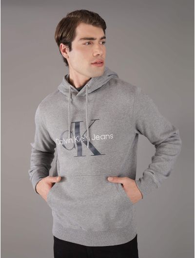 Sudadera-Calvin-Klein-Monologo-Mujer-Gris
