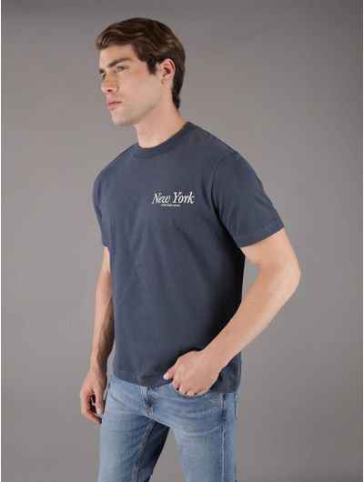 Playera-Calvin-Klein-New-York-Hombre-Azul