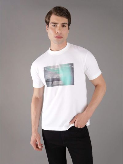 Playera-Calvin-Klein-Diseño-Estampado-Hombre-Blanco