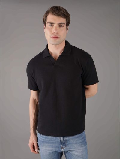 Polo-Calvin-Klein-Monograma-Hombre-Negro