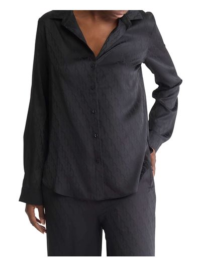 Camisa-Calvin-Klein-de-Pijama-Mujer-Negro