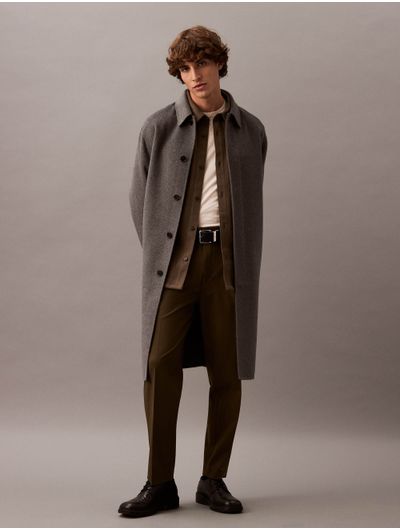 Sobrecamisa-Calvin-Klein-de-Lana-Hombre-Cafe