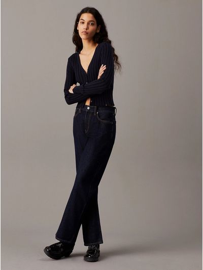 Cargidan-Calvin-Klein-Acanalado-Mujer-Negro