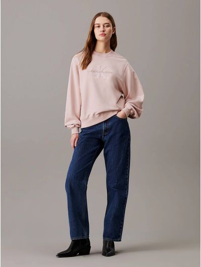 Sudadera-Calvin-Klein-Monologo-Terry-Holgada-Mujer-Rosa