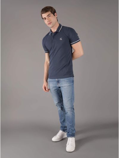 Polo-Calvin-Klein-Monograma-Hombre-Azul