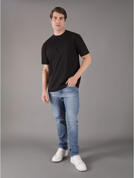 Playera-Calvin-Klein-Logo-Bordado-Hombre-Negro