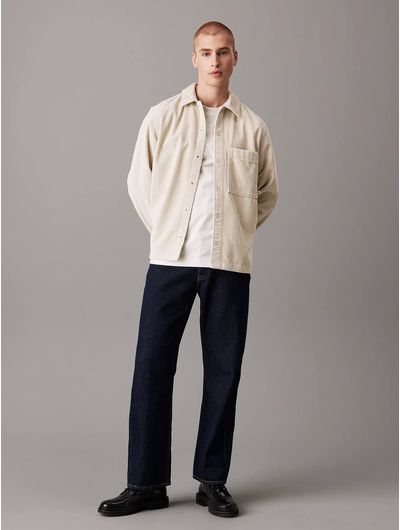 Sobrecamisa-Calvin-Klein-de-Pana-Holgada-Hombre-Beige